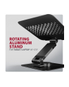 axagon STND-LRB Podstawa do laptopów aluminiowa 10-17,3 cala regulowana wysokość, obczerwonyowa o 360 stopni, Czarna - nr 26