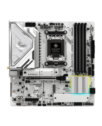 asrock Płyta główna B850M STEEL LEGEND WIFI AM5 4DDR5 HDMI/DP mATX