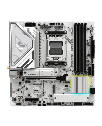 asrock Płyta główna B850M STEEL LEGEND WIFI AM5 4DDR5 HDMI/DP mATX nr 2