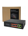 qoltec Przełącznik sieciowy SWITCH FAST Ethernet PoE | 4x RJ45 |  2x    RJ45 Uplink | 65W | 10/100Mb/s - nr 9