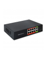 qoltec Przełącznik sieciowy SWITCH FAST Ethernet PoE | 8x RJ45 |  2x RJ45 Uplink | 120W | 10/100 Mb/s - nr 2