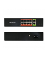 qoltec Przełącznik sieciowy SWITCH FAST Ethernet PoE | 8x RJ45 |  2x RJ45 Uplink | 120W | 10/100 Mb/s - nr 6