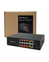 qoltec Przełącznik sieciowy SWITCH FAST Ethernet PoE | 8x RJ45 |  2x RJ45 Uplink | 120W | 10/100 Mb/s - nr 9