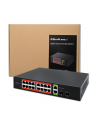 qoltec Przełącznik sieciowy SWITCH Gigabit Ethernet PoE | 16x RJ45 | 2x RJ45 Uplink | 2x SFP | 1000 Mb/s - nr 9