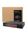 qoltec Przełącznik sieciowy SWITCH Gigabit Ethernet PoE | 24x RJ45 | 2x SFP | 1000 Mb/s - nr 9