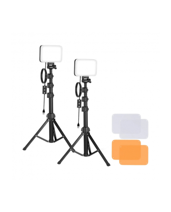 Neewer Zestaw studyjny BP66 dwie lampy LED + filtry + statywy (535780) nr 1