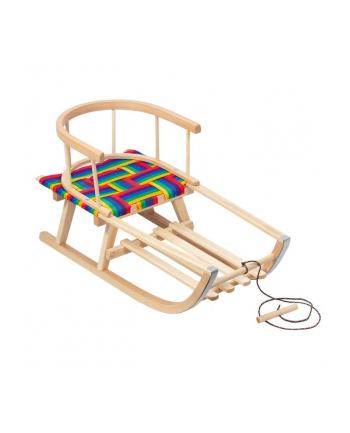 Sanki drewniane GreenBlue GB154 z siedziskiem i oparciem, długość 75cm