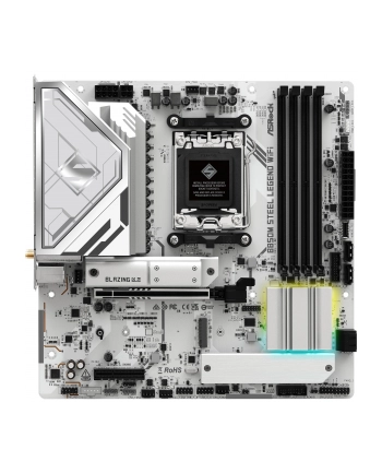 asrock Płyta główna B850M STEEL LEGEND WIFI AM5 4DDR5 HDMI/DP mATX