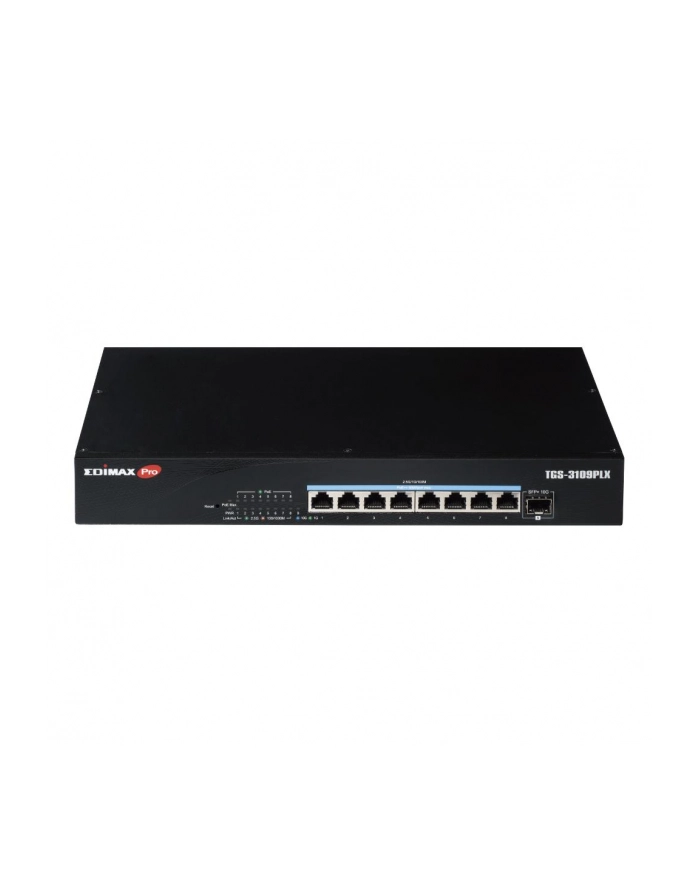 edimax technology Switch zarządzalny Edimax TGS-3109PLX Web Smart 8x2,5GbE PoE++ 1x10GbE SFP+ Uplink główny