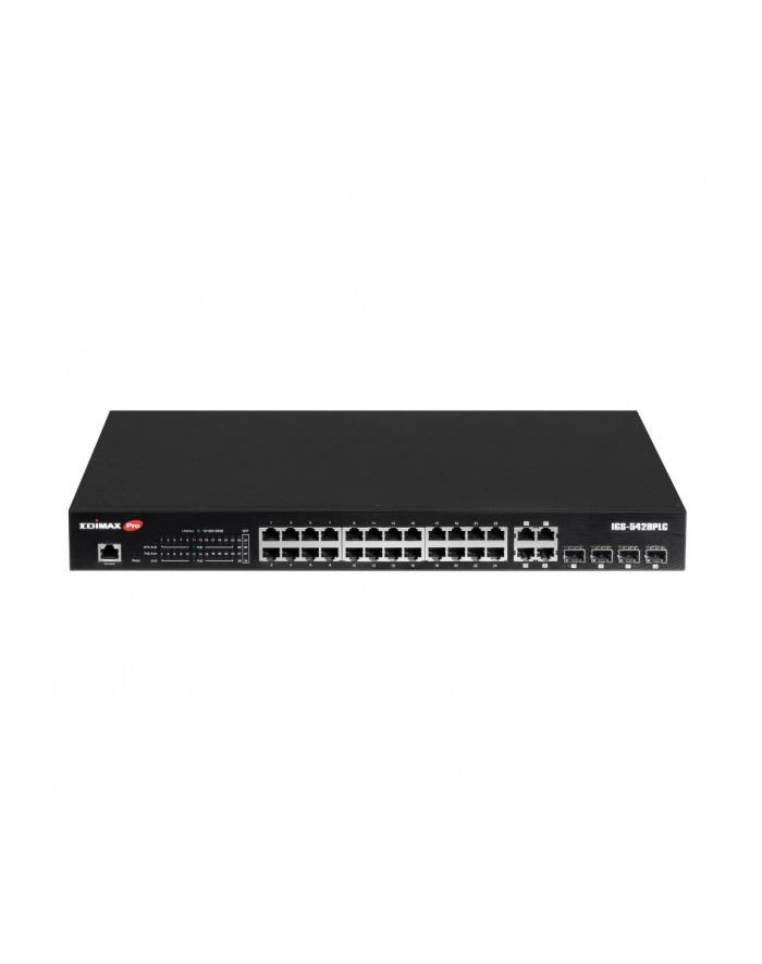 edimax technology Switch zarządzalny Edimax IGS-5428PLC Web Smart 24x1GbE PoE+ 4xSFP Combo Uplink główny