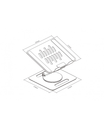 Podstawka stojak pod laptop/tablet TB-LPT2 do 15 '' 10kg