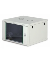Szafa sieciowa wisząca jednosekcyjna DIGITUS Dynamic 19'' 7U, 600x600, drzwi szyba, szary, niezmontowana, 60kg - nr 1