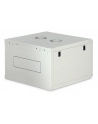 Szafa sieciowa wisząca jednosekcyjna DIGITUS Dynamic 19'' 7U, 600x600, drzwi szyba, szary, niezmontowana, 60kg - nr 2