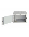 Szafa sieciowa wisząca jednosekcyjna DIGITUS Dynamic 19'' 7U, 600x600, drzwi szyba, szary, niezmontowana, 60kg - nr 5
