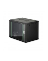 Szafa sieciowa wisząca jednosekcyjna DIGITUS Dynamic 19'' 9U, 600x450, drzwi szyba, czarny, niezmontowana, 60kg - nr 10