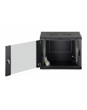 Szafa sieciowa wisząca jednosekcyjna DIGITUS Dynamic 19'' 9U, 600x450, drzwi szyba, czarny, niezmontowana, 60kg - nr 5