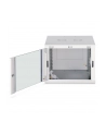 Szafa sieciowa wisząca jednosekcyjna DIGITUS Dynamic 19'' 9U, 600x600, drzwi szyba, szary, niezmontowana, 60kg - nr 14