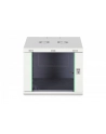 Szafa sieciowa wisząca jednosekcyjna DIGITUS Dynamic 19'' 9U, 600x600, drzwi szyba, szary, niezmontowana, 60kg - nr 3
