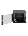 Szafa sieciowa wisząca jednosekcyjna DIGITUS Dynamic 19'' 9U, 600x600, drzwi szyba, czarny, niezmontowana, 60kg - nr 5