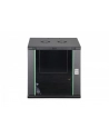 Szafa sieciowa wisząca jednosekcyjna DIGITUS Dynamic 19'' 12U, 600x600, drzwi szyba, czarny, niezmontowana, 60kg - nr 3