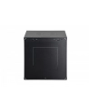Szafa sieciowa wisząca jednosekcyjna DIGITUS Dynamic 19'' 12U, 600x600, drzwi szyba, czarny, niezmontowana, 60kg - nr 4