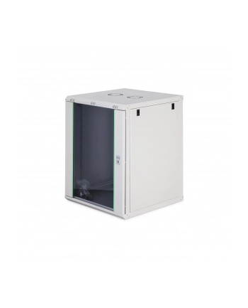 Szafa sieciowa wisząca jednosekcyjna DIGITUS Dynamic 19'' 16U, 600x600, drzwi szyba, szary, niezmontowana, 60kg nr 1