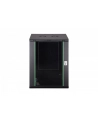 Szafa sieciowa wisząca jednosekcyjna DIGITUS Dynamic 19'' 16U, 600x600, drzwi szyba, czarny, niezmontowana, 60kg - nr 3