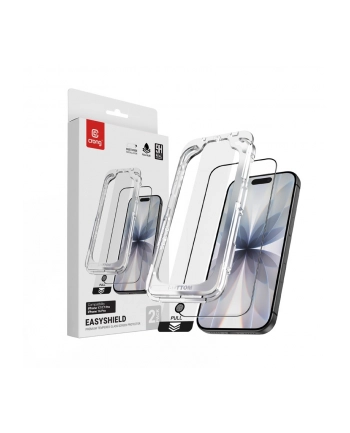 crong Szkło hartowane EasyShield 2-Pack - iPhone 17 / iPhone 17 Pro / iPhone 16 Pro (2 sztuki) nr 1
