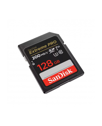 Sandisk Extreme SDSDXXD-128G-GN4IN Karta Pamięci SDXC UHS-I V30 U3, 4K UHD do 200 MB/s
