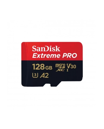 SanDisk Extreme PRO microSDXC UHS-I 128 GB   Adapter, A2, Class 10, V30, U3 nr 1