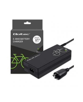 qoltec Ładowarka do roweru elektrycznego 36V | 42V | 2A | wtyczka Bosch 3Pin + kabel zasilający nr 1