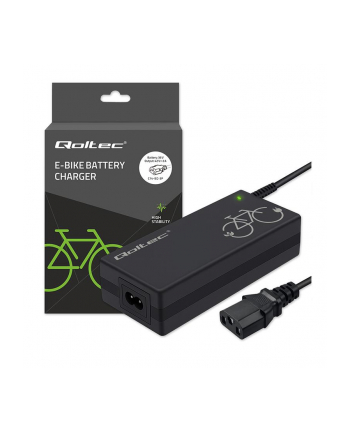 qoltec Ładowarka do roweru elektrycznego 36V | 42V | 2A | C14-IEC-3Pin + kabel zasilający nr 1