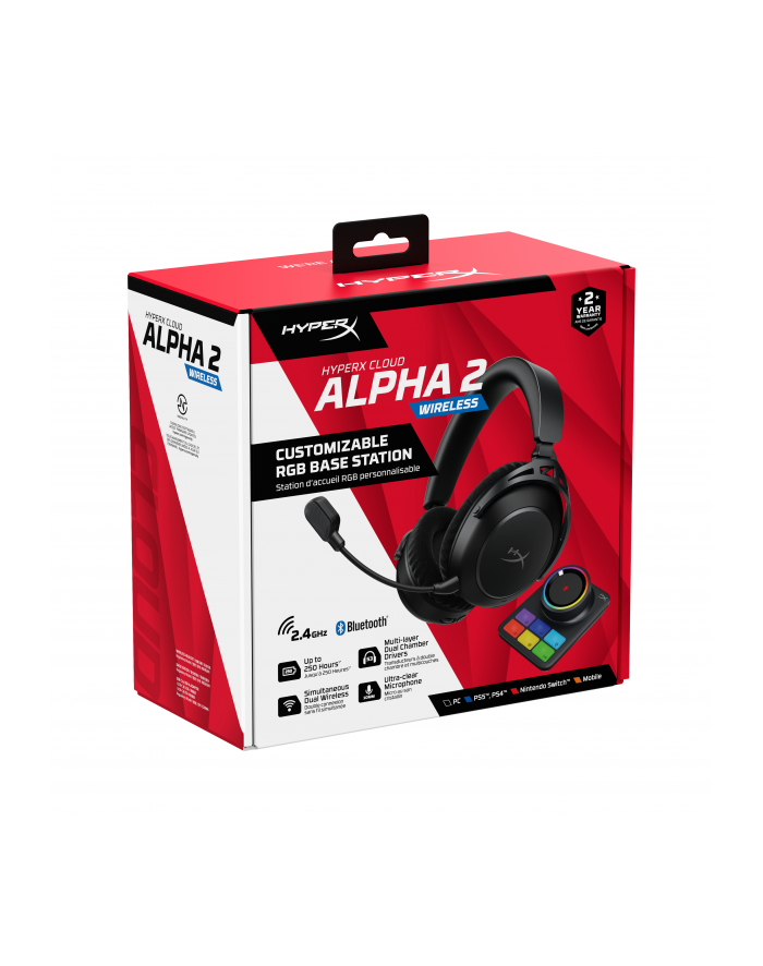 hyperx Zestaw słuchawkowy Cloud Alpha 2 Bezprzewodowy Gaming- AJ5C7AA główny