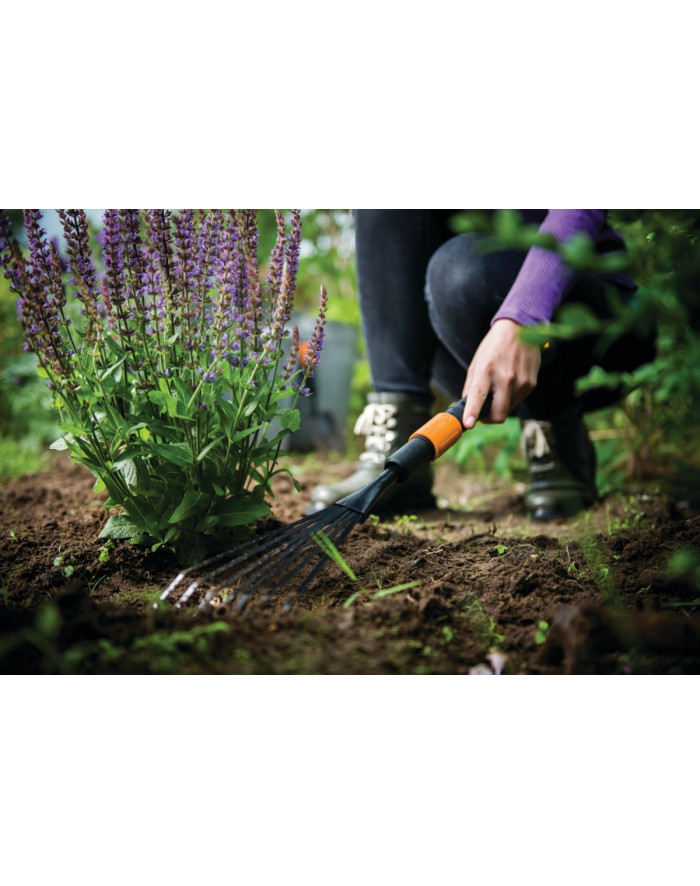 fiskars Grabie do liści metalowe małe QuikFit 1001412 główny