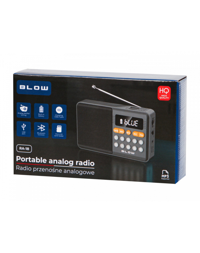 blow Radio przenośne analogowe AM/FM Bluetooth RA18 główny