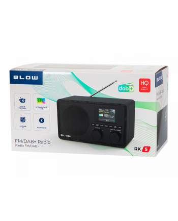 blow Radio kuchenne FM/DAB+ RK5 Bluetooth czarne