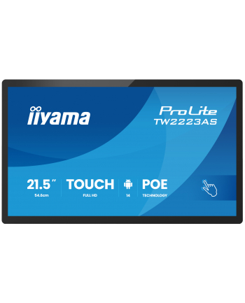 iiyama Monitor 21.5 cala ProLite TW2223AS-B3P POJ.10PKT.24/7,ANDROID14, 450 cd/m2,   USB-C, 2x2W, RJ45, 3xUSB, iiSignage nr 2