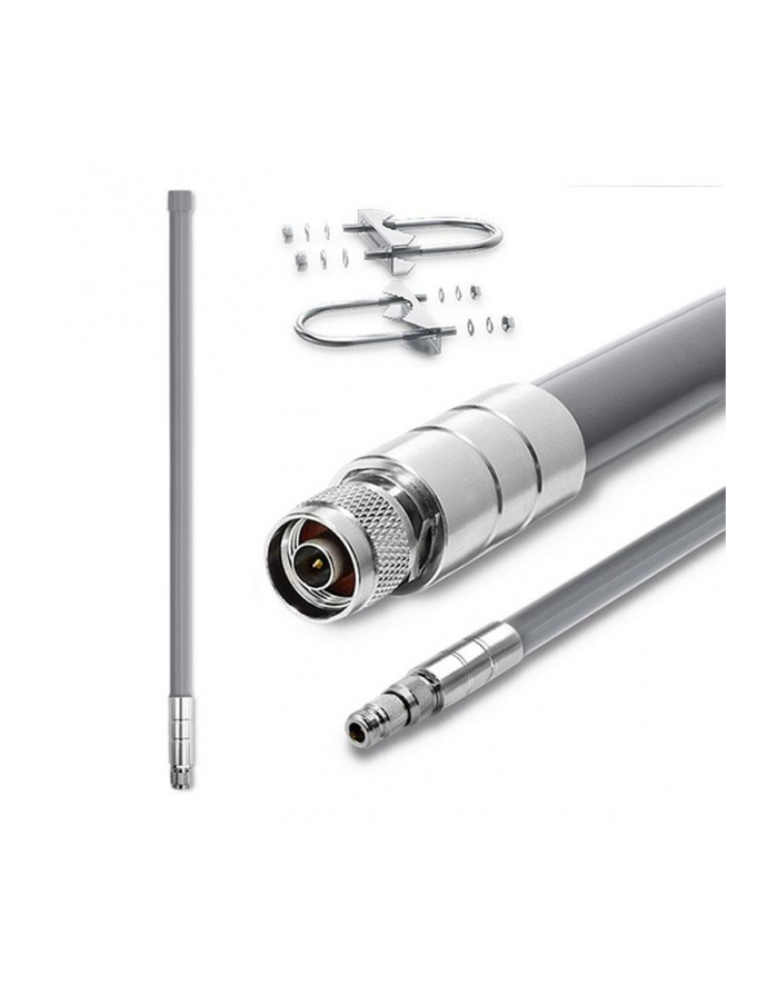 qoltec Antena LoRa | 12dBi | dookólna | zewnętrzna | włókno szklane |   868 MHz | 1.5m główny