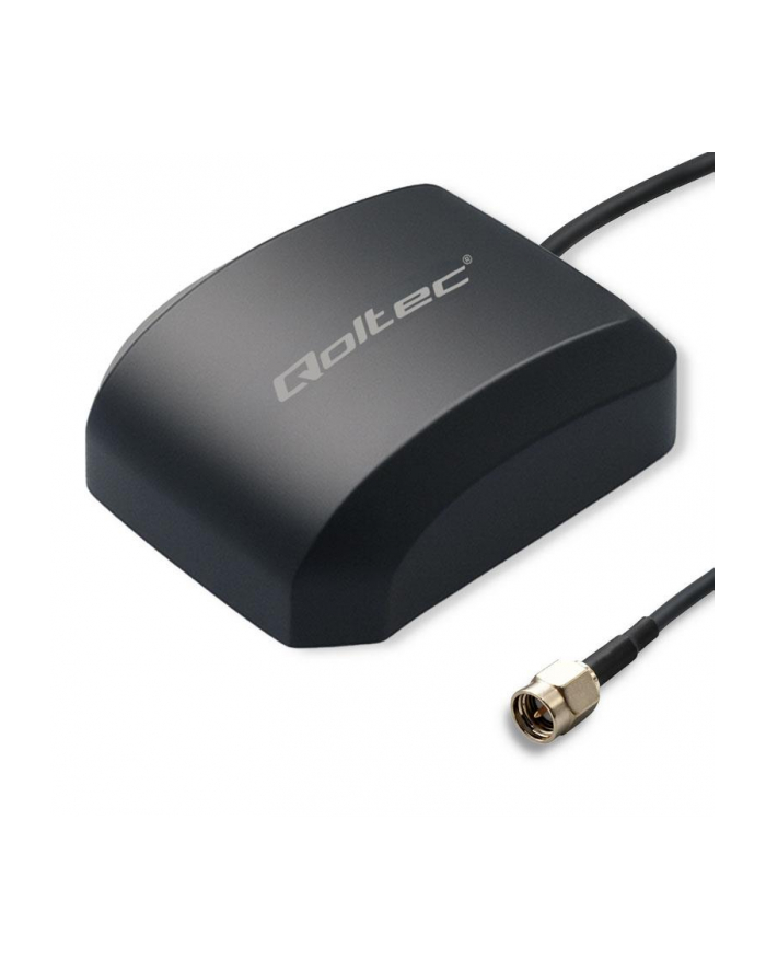 qoltec Mobilna Antena GPS GLONASS z podstawą magnetyczną | dookólna |   28dBi | 50W | SMA główny