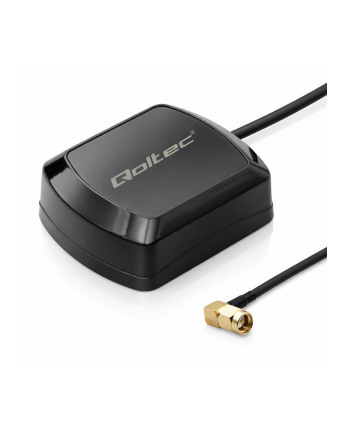 qoltec Mobilna Antena GPS GLONASS z podstawą magnetyczną | dookólna |   28dBi | 50W | SMA RA