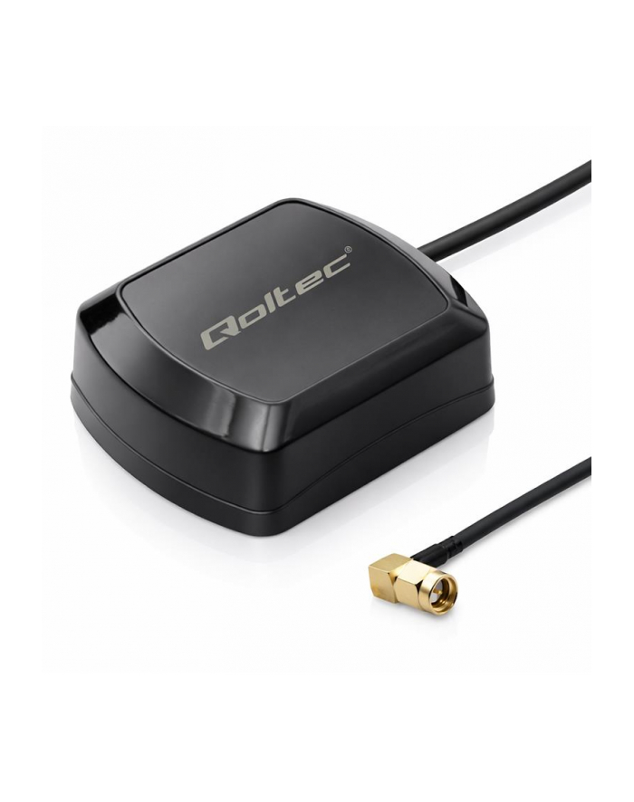 qoltec Mobilna Antena GPS GLONASS z podstawą magnetyczną | dookólna |   28dBi | 50W | SMA RA główny