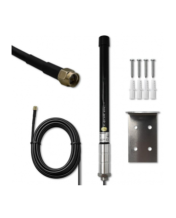qoltec Antena 4G LTE | 15dBi | dookólna | zewnętrzna | SMA | włókno szklane