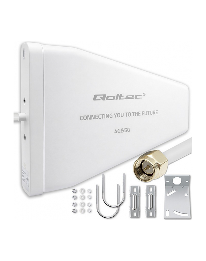 qoltec Antena 4G 5G LTE | 9dBi | kierunkowa | zewnętrzna | N female |   wodoodporna | 3m główny