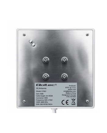 qoltec Antena 4G 5G LTE | 9dBi | kierunkowa | zewnętrzna | SMA |        wodoodporna | 3m nr 1