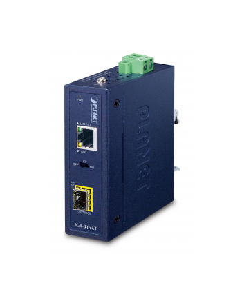 Planet Igt-815At Konwerter Sieciowy 1000 Mbit/S Multifunkcyjny, Pojedynczy Niebieski (Igt815At)
