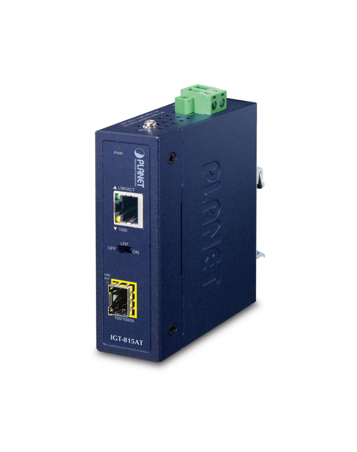 Planet Igt-815At Konwerter Sieciowy 1000 Mbit/S Multifunkcyjny, Pojedynczy Niebieski (Igt815At) główny