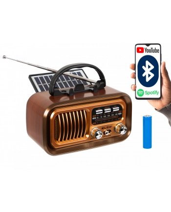 blow Radio przenośne analogowe AM/FM RA16 solarne nr 1