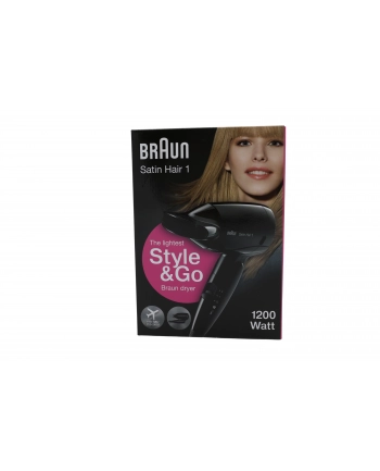 braun Suszarka do włosów HD130E DC 1200W czarna nr 1