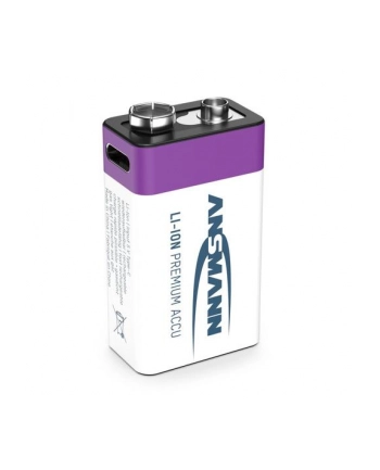 Ansmann Akumulator 9 V Li Ion E Block Usb C 1315 0005 400 Mah 9 V 1szt. EBLOCKUSBC