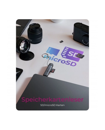 Czytnik kart Flash Icy box 3w1 USB-A/C (IBCR203CU3) nr 2